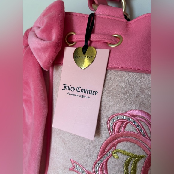 Viral Juicy pink lovers club y2k daydreamer tote bag terrycloth exclusive HTF - Picture 3 of 8